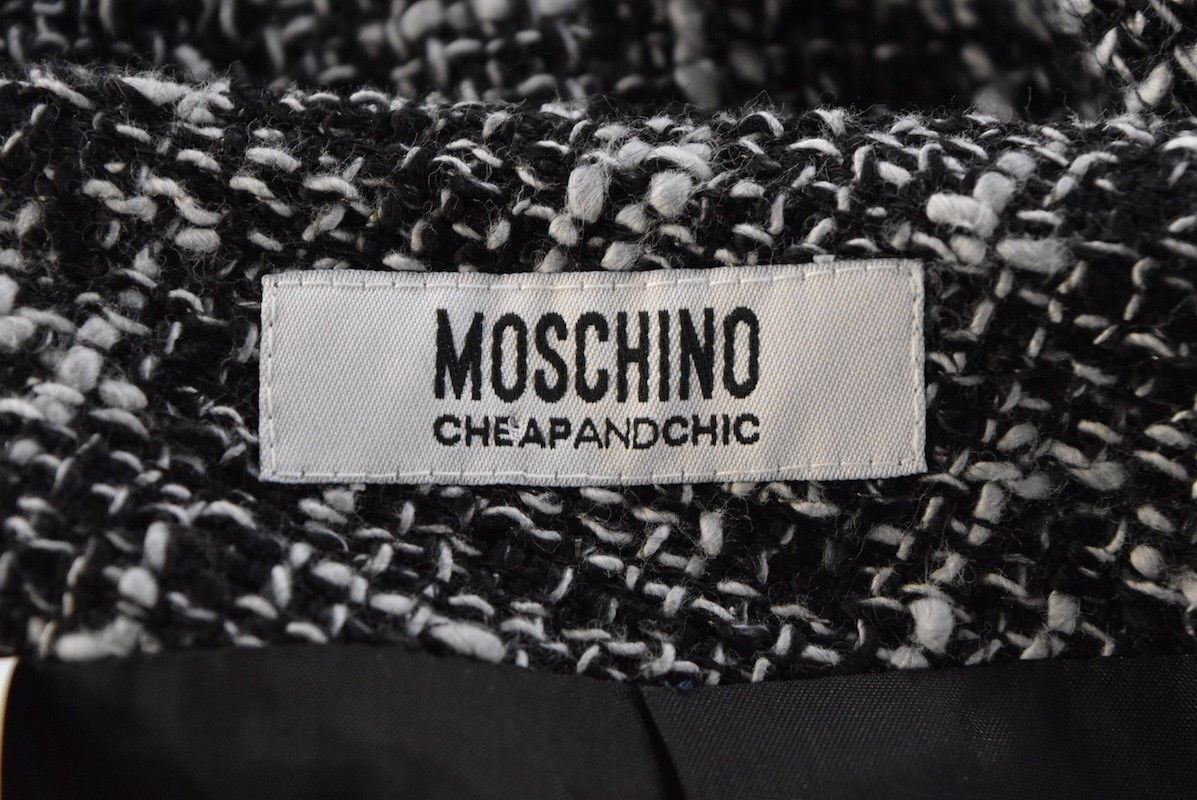 Moschino Cheap and Chic Skirt Size 8 Black Gray T… - image 4