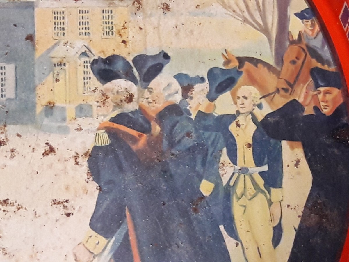 VALLEY FORGE BEER ADAM SCHEIDT BREWING CO NORRISTOWN PA TRAY TIN