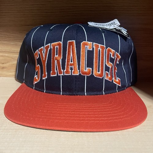 Vintage Syracuse Orangemen Starter Snapback Block Arch Arc Pinstripe Hat - NWT - Picture 2 of 13