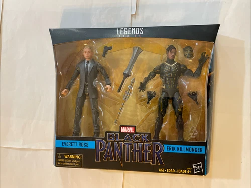 Paquete de 2 figuras Pantera Negra de Marvel Legends - Everett Ross y Eric Killmonger nuevo en caja