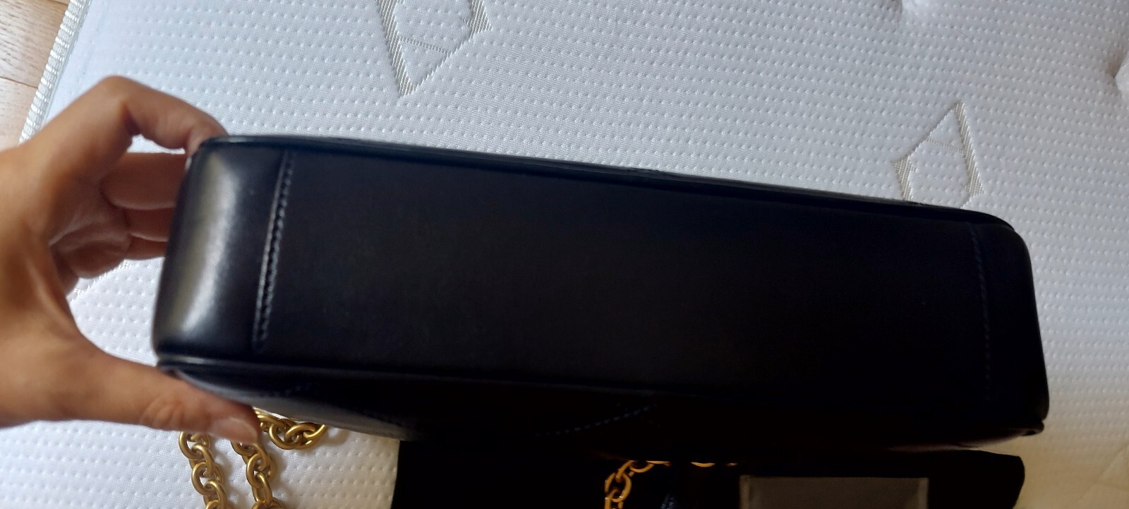 Saint Laurent Small Le Maillon Borsa a tracolla catena nera