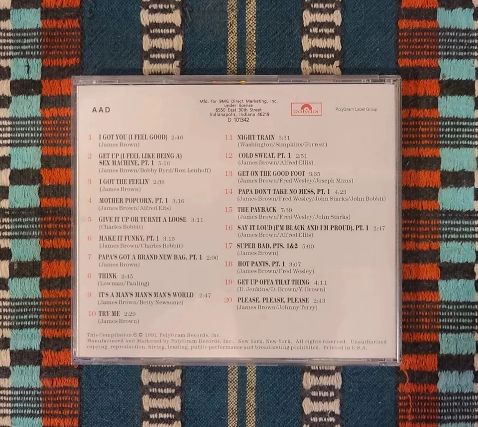 J. Brown - 20 All-Time Greatest...(CD, Comp) Polydor USA Like New Used NM Cond  - Image 2 of 3