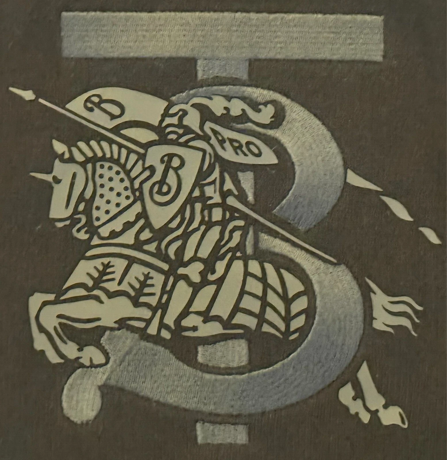 Felpa con cappuccio Burberry ricamata monogramma EKD cotone nera taglia M