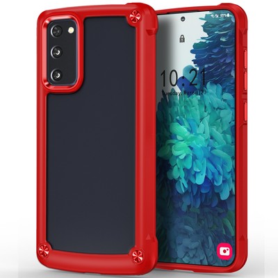 For Samsung Galaxy S20 FE/S20 FE 5G Case Shockproof Layer Rugged Phone  Cover Red