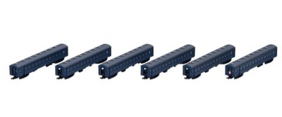 TOMIX N Gauge JNR Coaches Series OHA61 (Blue) 6-Car Set 98779