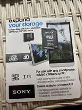 Sony microSDHC UHS-1 Memory card 8gb- New/package Damaged