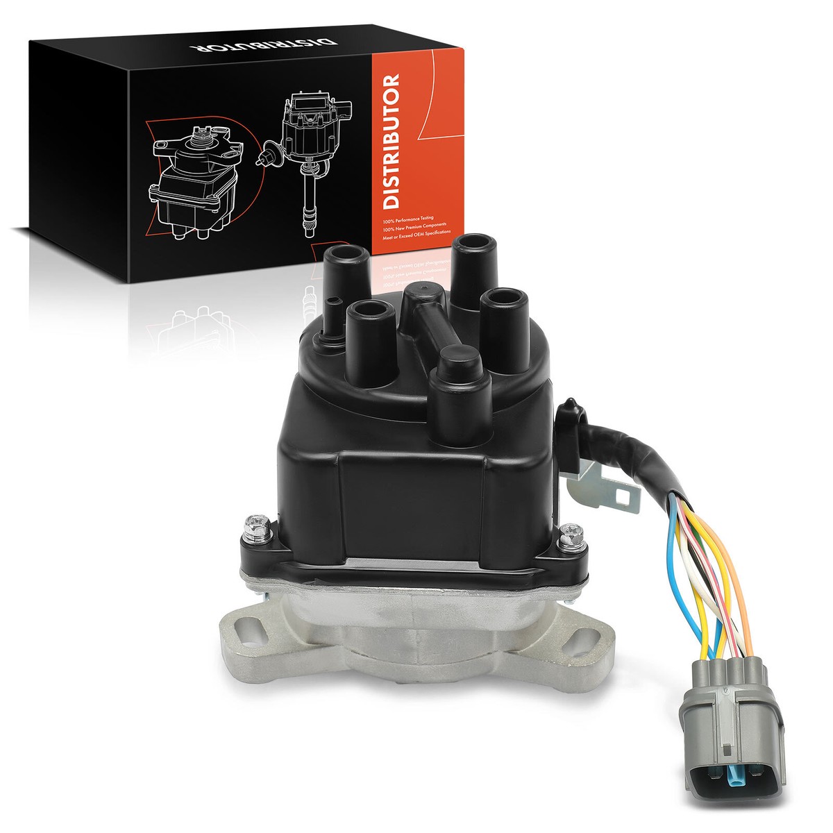 Aip Electronics Dtd80 New Ignition Distributor for Honda 1996-2000 Honda Civic & 1996-1997 Civic Del Sol 1.6L Td80-u Obd2a-b