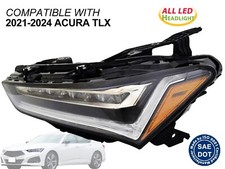 2021 - 2024 Acura TLX All LED Head Lamp Driver Left Side AC2502137