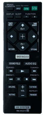 Ersatz Fernbedienung Sony AV System RM-ANU215