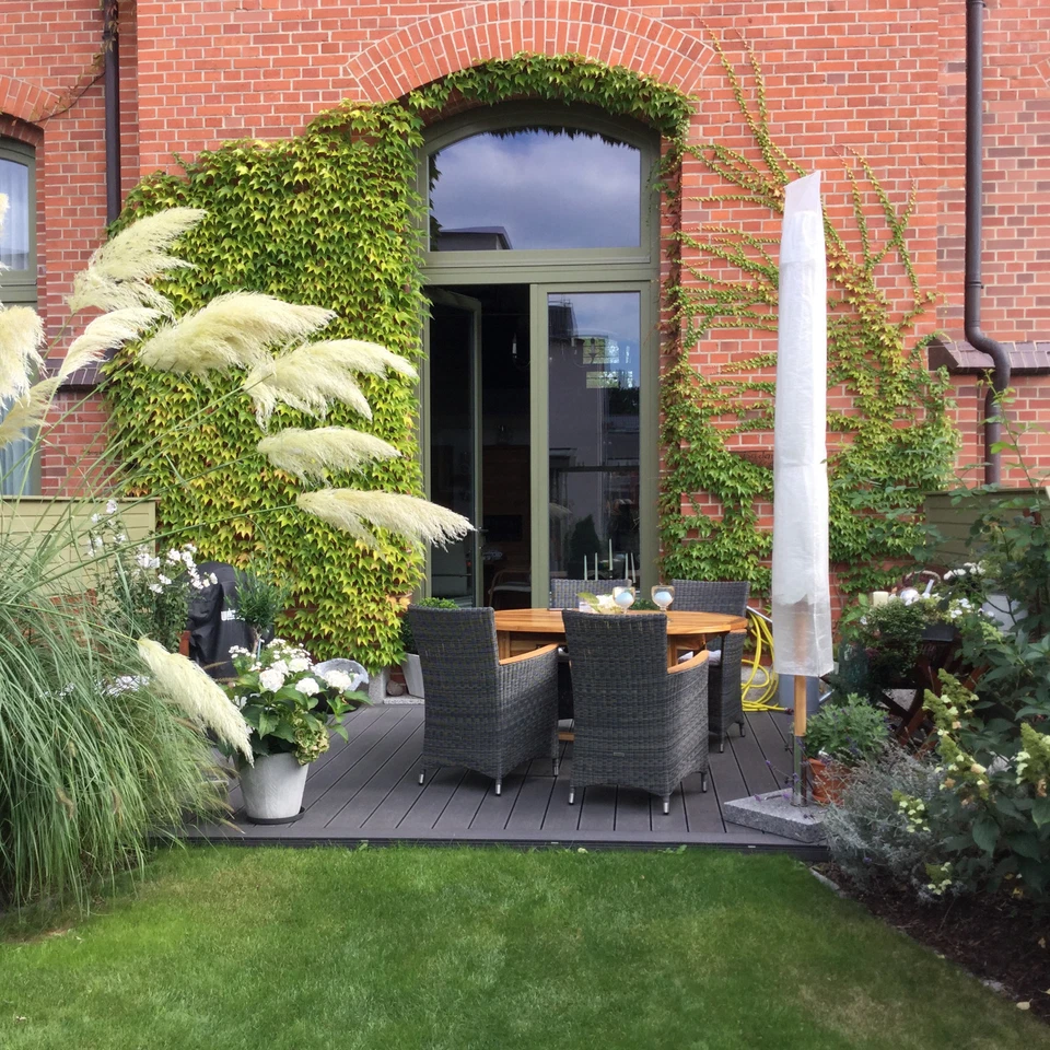 WPC Premium Terrassendielen Komplettset Terrassenboden Holzterrasse Holzdiele 4m - Bild 2 von 4