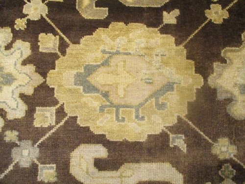 9x12 ALLOVER-PATTERN VEGETABLE-DYE HANDMADE-TURKISH-KNOTTED FINE WOOL RUG 580232 - Picture 12 of 12