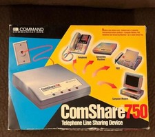 Command Communications Comshare 750 Telephone Line Sharing Device Tested Works