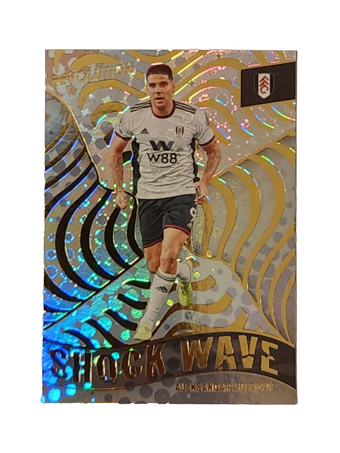 2022-23 Panini Revolution Premier League Shock Wave Aleksandar Mitrovic  (FB1)