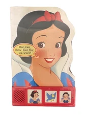 New Rare Vintage Walt Disney Snow White Learning Sound Story Book
