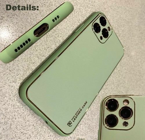For iPhone 12 Pro Max Mini 11 Pro Max Premium TPU and Leather Back Case Cover - Picture 9 of 21
