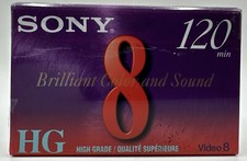 Sony 120 Minute HG Video8 Blank Tape New
