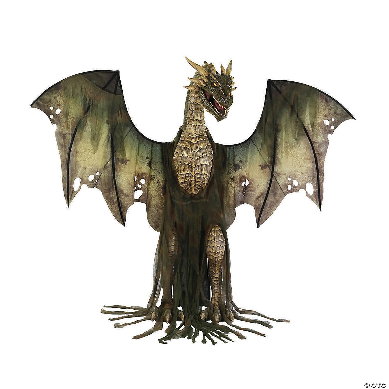HALLOWEEN ANIMATED 7 FT DARK FOREST DRAGON PROP HORROR **FOG OPTIONAL