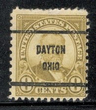 Sc # 640 ~ 8 cent Ulysses S. Grant Issue, Precancel, DAYTON OHIO