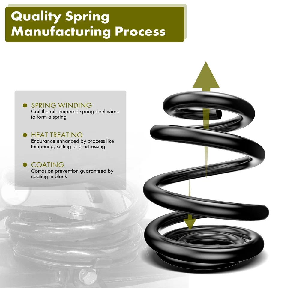 2Pcs Coil Springs for Chevrolet Malibu Monte Carlo El Camino GMC Olds Buick Rear - Image 2 of 4