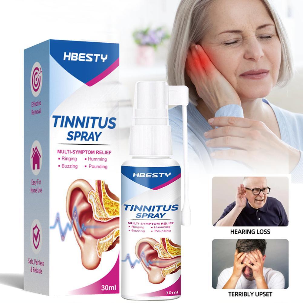 1pcs tinnitus spray ear ringing relief relieving ear drops hearing 30ml hot  sale