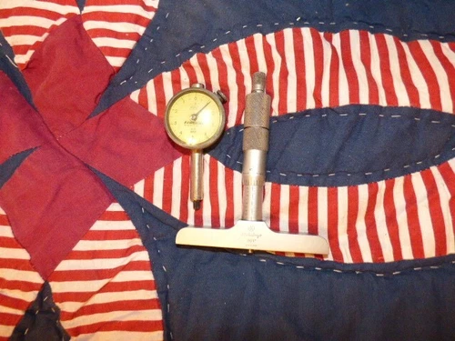 FEDERAL 821 DIAL GAUGE .0001" & MITUTOYO DEPTH GAUGE .001"
