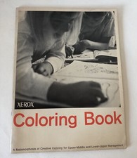 Vintage 1964 Xerox Coloring Book Office Copier Model 2400 Promotion Advertising