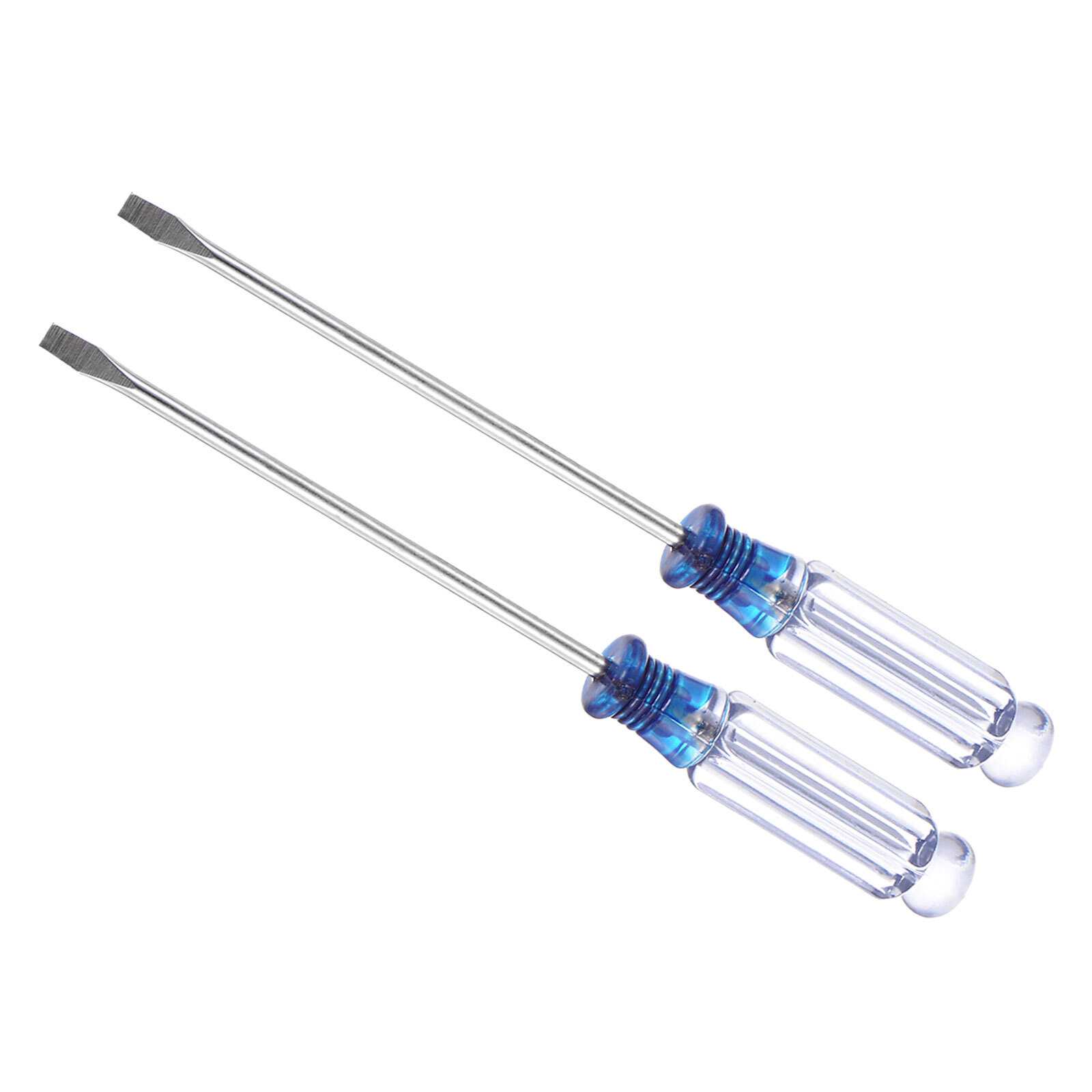 2pcs 3.0mm x 127mm Slotted Screwdriver with Anti-Slip Handle