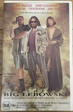 The Big Lebowski PAL VHS 1997 Coen Brothers Jeff Bridges John Goodman Big Box