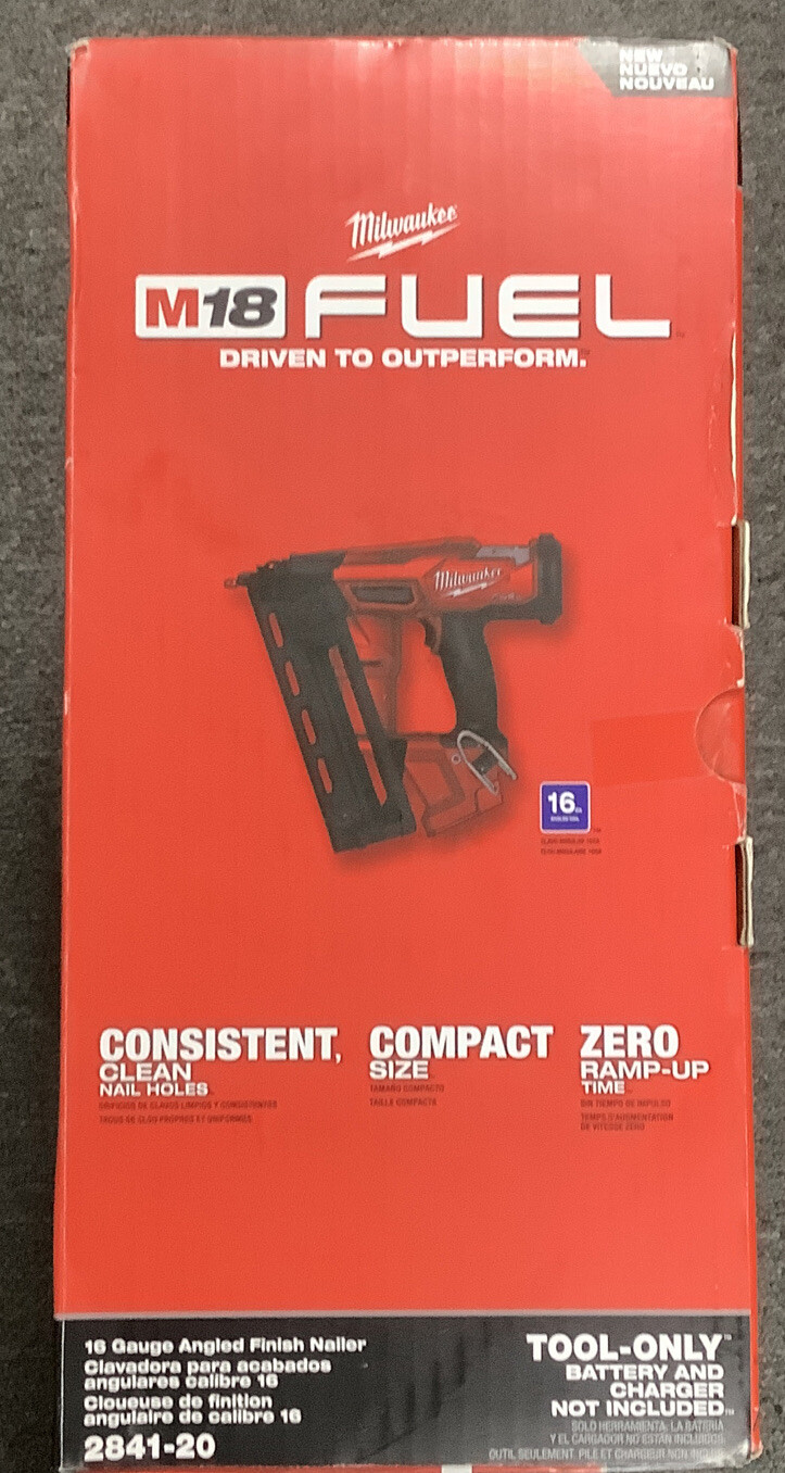 Milwaukee M18 16 Angled Finish Nailer - 2841-20 TOOL ONLY