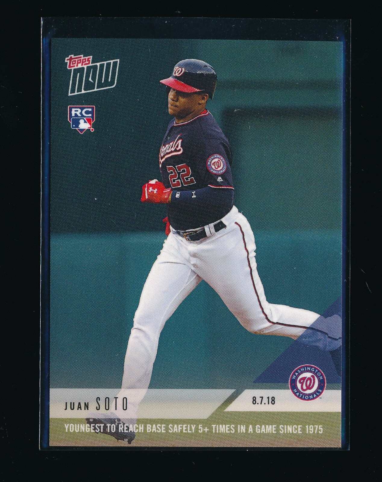 JUAN SOTO 2018 TOPPS NOW #567 RC ROOKIE #/1107* *NEW YORK YANKEES* (C)