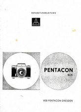 Pentacon Six P6 Camera Repair Manual Exploded Drawing A3 849 