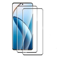 2pc Tempered Glass Full Curved Protective Screen Protetor For Realme 12 Pro Plus