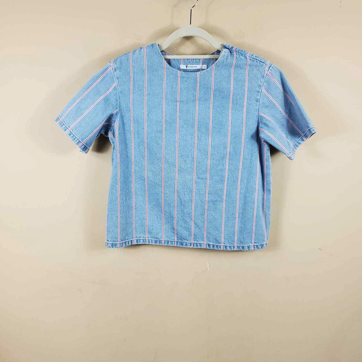 Alexander wang denim top 2025