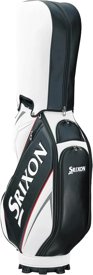 DUNLOP Golf Men's Caddy Bag SRIXON 10 x 47 inch 3.5kg White Black GGC-S205 - Image 2 of 2