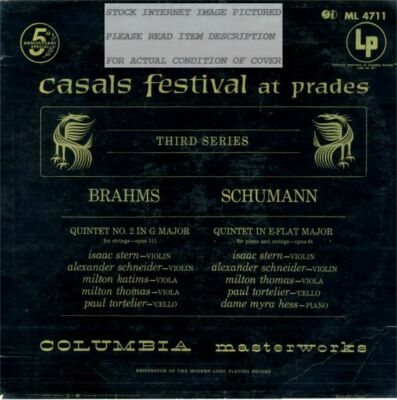 その他 LP Johannes Brahms, Robert Schumann, Pablo Casals / Casals Festival At Prades, Third Series: Quintet N ML4711 /00200 Brahms Schumann - Casals Festival At Prades – Third Series Vinyl