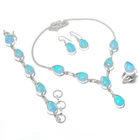 Australian Triplet Opal Gemstone 925 Silver Handmade Ethnic Jewelry Set