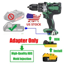 1 Adapter for DeWalt 20v/60v MAX XR Battery To for Metabo HPT 18v (HITACHI) Tool