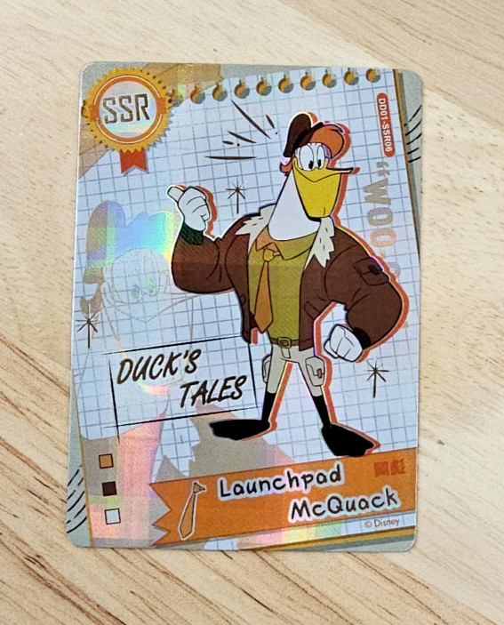 Launchpad McQuack Disney CardFun DD01-SSR06