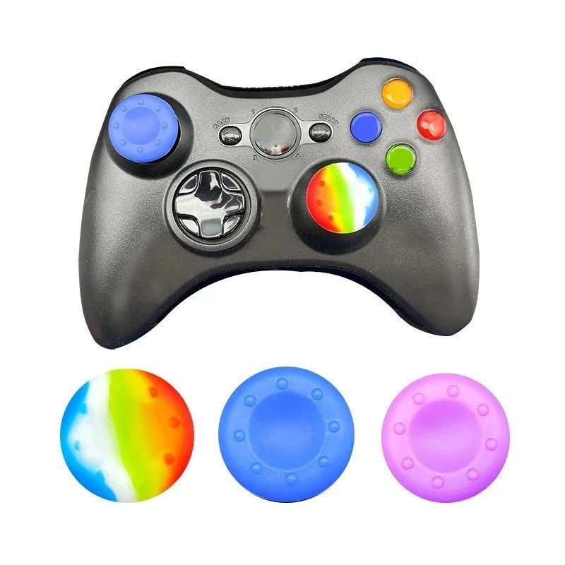 4x Concave Controller Thumb Stick Grips Cover for Xbox Series X S One PS4 PS5