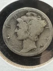 1917 S MERCURY 90% Silver DIME Semi Key Date US Coins 10c with Free Shipping