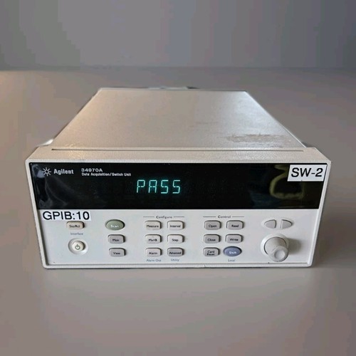 HP/Agilent 34970A Datenerfassungs-/Schalteinheit kalibriert mit Zertifikat