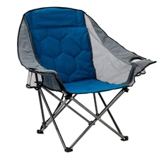 SUNNYFEEL XL Padded Oversized Camping Chair, Heavy Duty Folding Camp Chairs w...