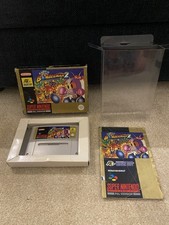Super Bomberman 2 SNES Super Nintendo PAL Boxed CIB & Protector Case