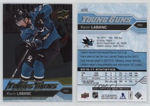2016-17 Upper Deck Young Guns Silver Foil Kevin Labanc #486 Rookie RC