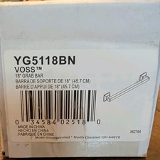 Moen YG5118BN Transitional Bathroom Safety 18" Grab Bar in Brushed Nickel Finish