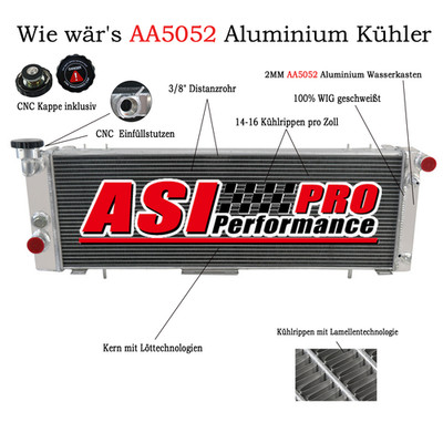 4 Reihig Aluminum Kühler Für JEEP CHEROKEE XJ 4.0i 1988-2001 2.5i 4x4 1984-2001
