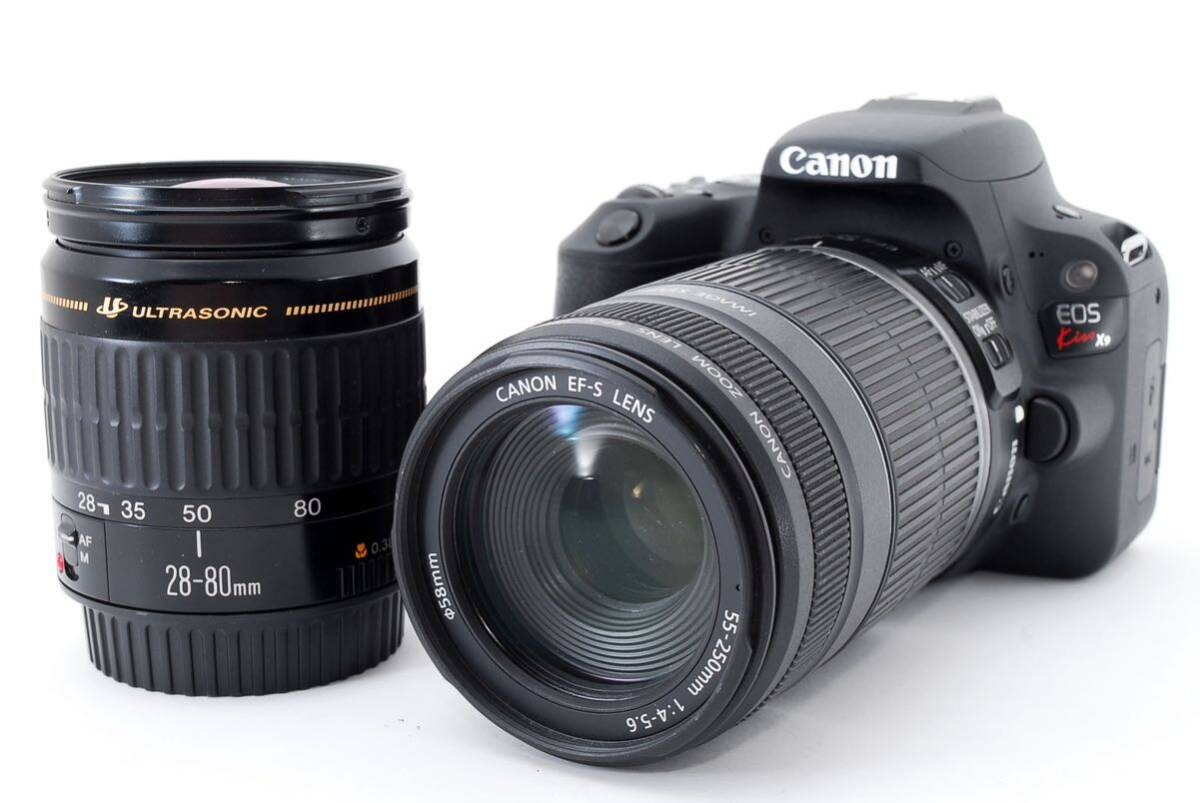 【C7019】Canon EOS KISS X9 + EF-S 55-250 Canon EOS Kiss X9 & EF-S 55-250mm STM Telephoto Lens Set