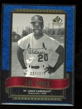 2003 SP Legendary Cuts Lou Brock Blue /275 #6