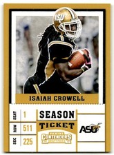 2017 Panini Contenders Draft Picks #43 Isaiah Crowell Alabama State Hornets