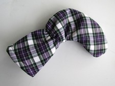 TARTAN PLAID PURPLE WHITE GREEN Golf Club Putter Head Cover Made in the USA
